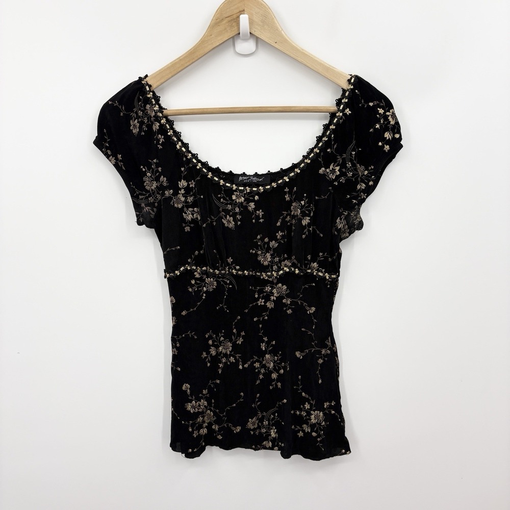Vintage 90s Y2K Betsey Johnson Top S Milkmaid Whimsigoth Fairy Grunge Ren Faire